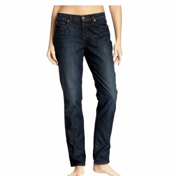 J Brand Aidan Straight Leg Boyfriend Jeans | Size 28 | Dark Blue Wash - Picture 3 of 16